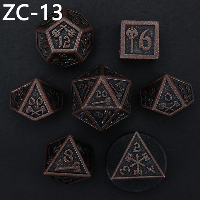jeu de dés polyédrique personnalisable jeu de dés de jeu de rôle RPG Dungeon and Dragon jeu de dés de plateau