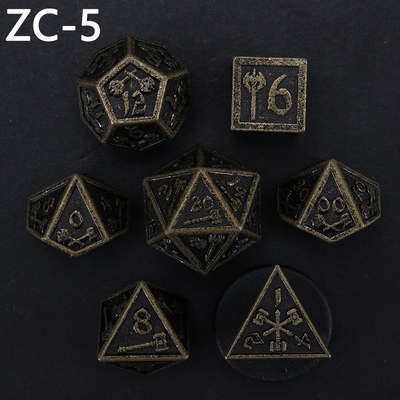 jeu de dés polyédrique personnalisable jeu de dés de jeu de rôle RPG Dungeon and Dragon jeu de dés de plateau