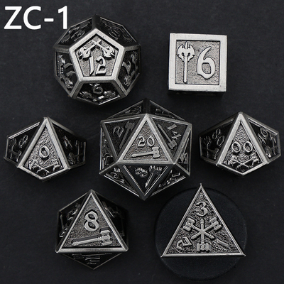 jeu de dés polyédrique personnalisable jeu de dés de jeu de rôle RPG Dungeon and Dragon jeu de dés de plateau