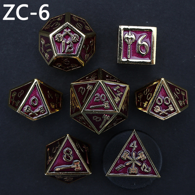 jeu de dés polyédrique personnalisable jeu de dés de jeu de rôle RPG Dungeon and Dragon jeu de dés de plateau