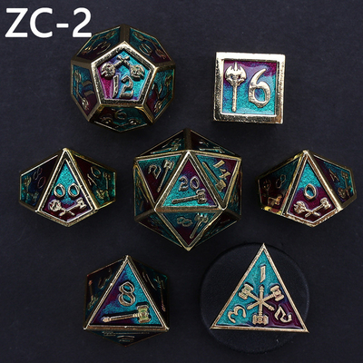 jeu de dés polyédrique personnalisable jeu de dés de jeu de rôle RPG Dungeon and Dragon jeu de dés de plateau