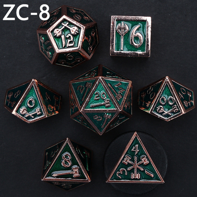 jeu de dés polyédrique personnalisable jeu de dés de jeu de rôle RPG Dungeon and Dragon jeu de dés de plateau