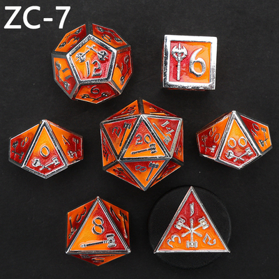 jeu de dés polyédrique personnalisable jeu de dés de jeu de rôle RPG Dungeon and Dragon jeu de dés de plateau
