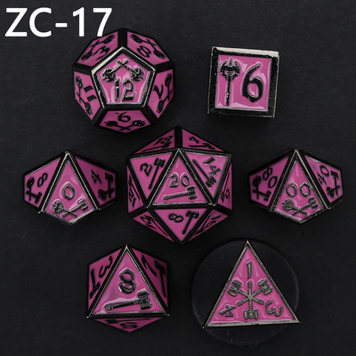 jeu de dés polyédrique personnalisable jeu de dés de jeu de rôle RPG Dungeon and Dragon jeu de dés de plateau