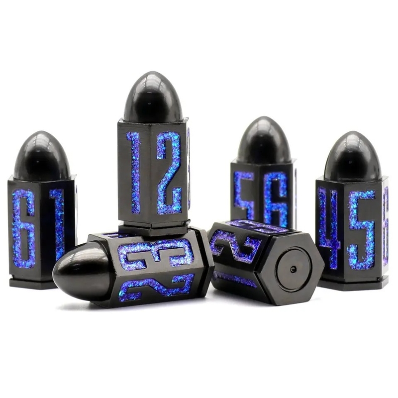 D6 jeu de dés en métal 6 pièces 6 côtés pour Dnd Dungeons Rpg Warhammer Shadowrun Dice