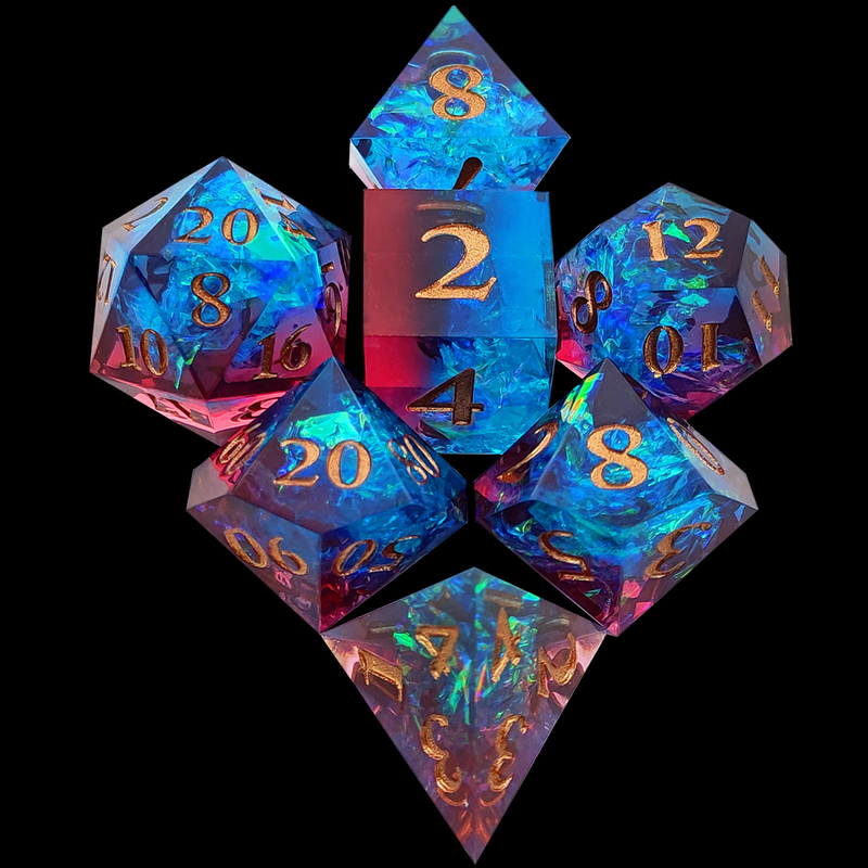 Couleur multi personnalisée DND#RPG Texte lisse rouge et bleu