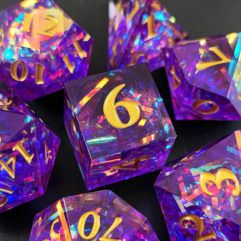 Couleur bande multi-facettes de résine dés porte donjon et dragon DND#COC