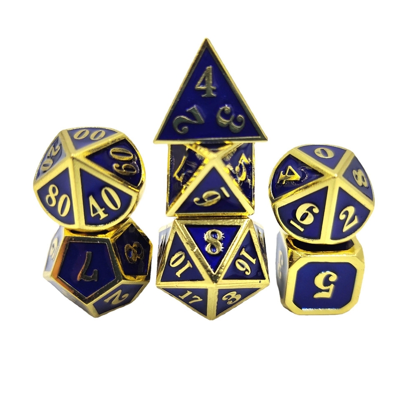 DND RPG Mini Metal Dice Jeu de groupe pour jeux de société Multi -Face