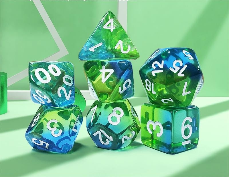 Jeu de dés de jeu de société à multiples facettes Dragon et Donjon